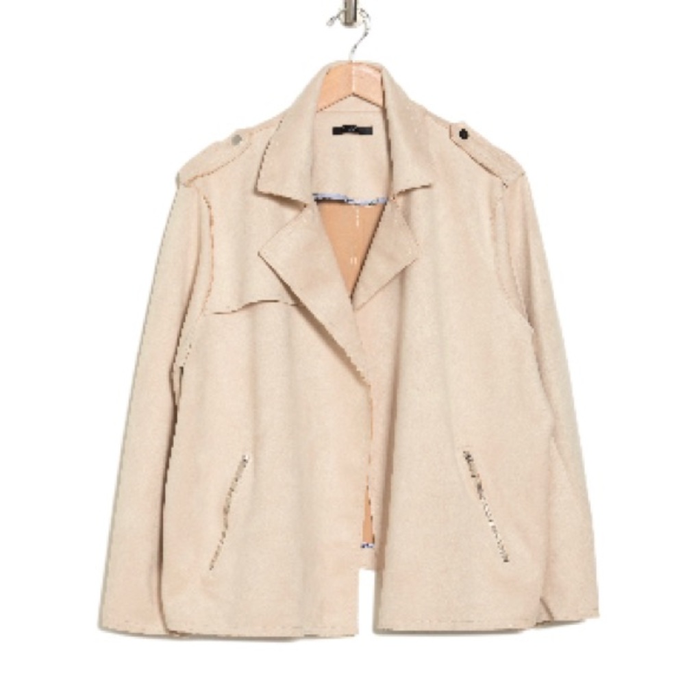 T Tahari - faux suede Moro jacket - size 1x - NWT